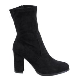 Poulter Crne gležnjače od brušene kože crna