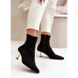 Step in style Čizme Model Irithare GP12 Black - Zakoračite sa stilom crna