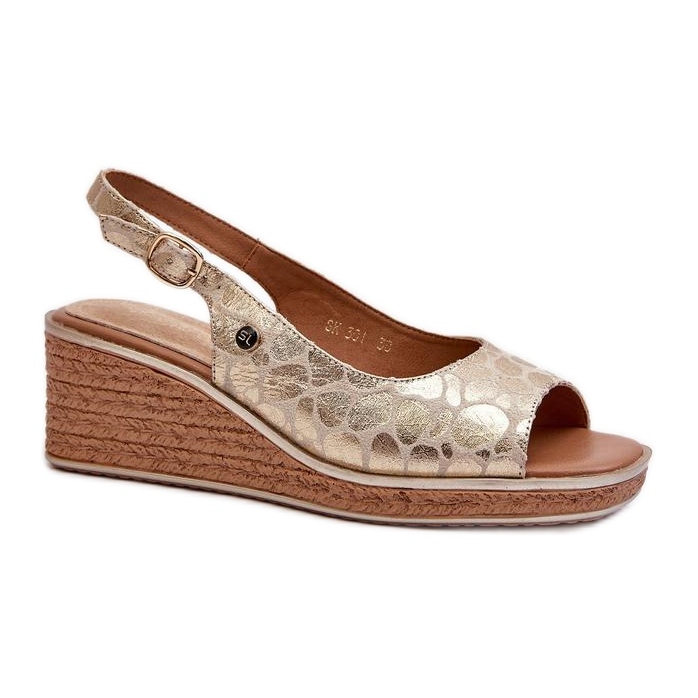 Step in style Sandale Model Sergio Leone SK301 Gold Snake - Zakoračite sa stilom žuta boja