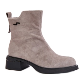 Step in style Čizme Model Vinceza 66696 Grey Suede - Zakoračite sa stilom siva