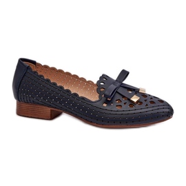 Step in style Balerinke Model Nestavia ASA222-1 Navy - Zakoračite sa stilom