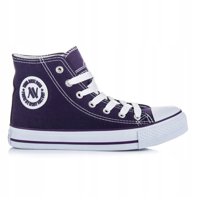 New Age Vezane visoke tenisice ljubičasta