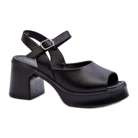 Step in style Sandale Model Vinceza 66627 Black - Zakoračite sa stilom crna