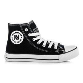 New Age Vezane visoke tenisice crna