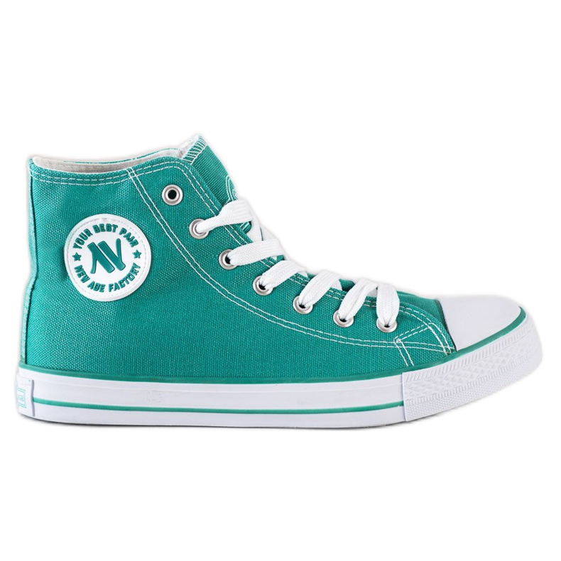 New Age Vezane visoke tenisice zelena