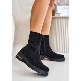 Step in style Čizme Model Narilie LG866 Black - Zakoračite sa stilom crno