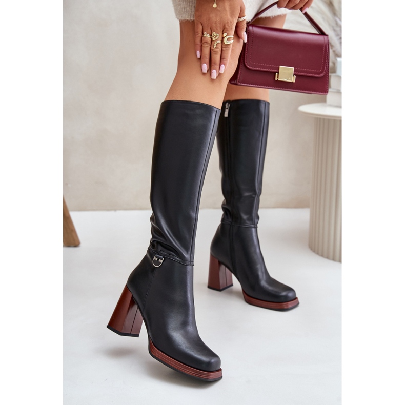 Step in style Model Da JC42-39 Crne čizme - Zakoračite sa stilom crno