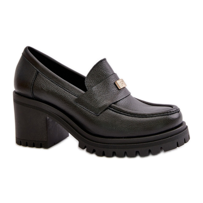 Zazoo crne ženske cipele na visoku petu crno