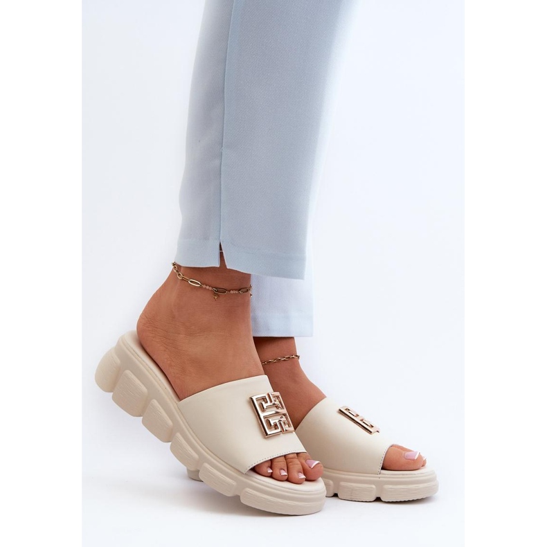 Step in style Sandale Japanke Model Vinceza 41444 Bež - Zakoračite sa stilom