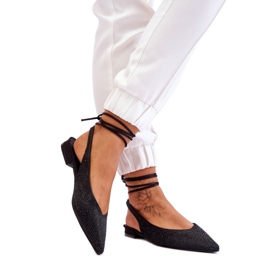 Ženske balerinke s otvorenom petom Crne crna