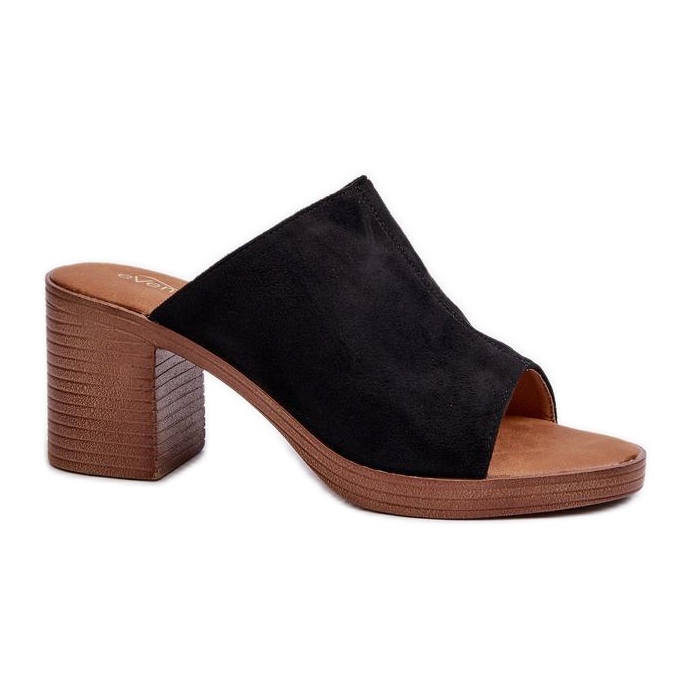 Elegantne crne japanke na visoku petu crno