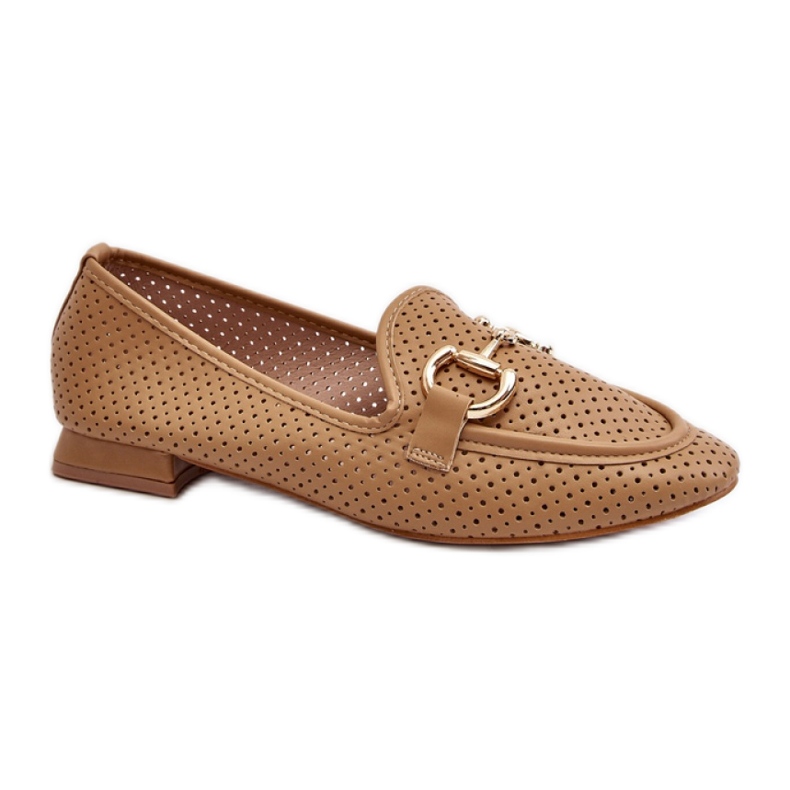 Camel ženske ravne mokasine smeđa