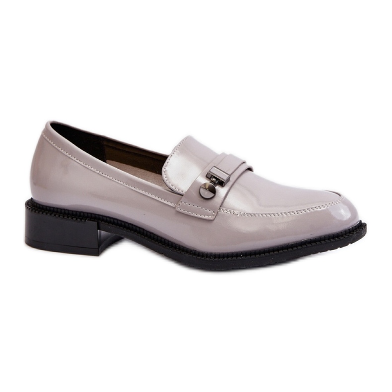 Klasične ženske mokasine sive boje siva