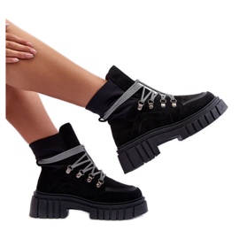 Step in style Gležnjače Model Acorn 88-65 Black Suede - Zakoračite sa stilom crna