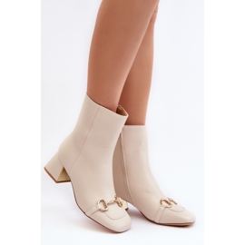 Step in style Čizme Model Adinah 1063 Light Beige - Zakoračite sa stilom bež
