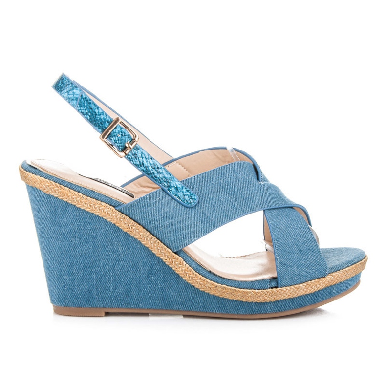 Vices Traper sandale zakopčane kopčom plava