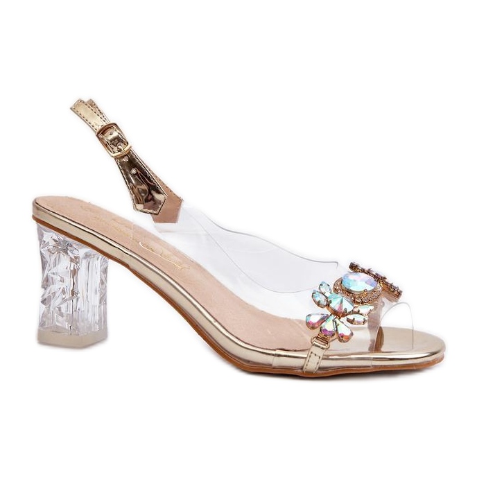 Step in style Sandale Model Da MR38-444 Zlatne - Zakoračite sa stilom žuta boja