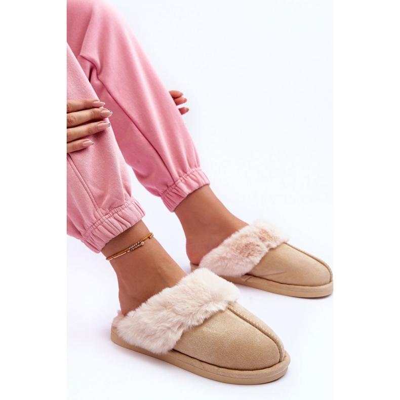 Step in style Papuče Model Pinky BO-609 Light Beige - Zakoračite sa stilom bež