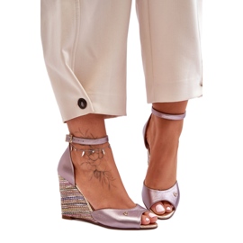 Step in style Sandale Model Laura Messi 2603/783 Srebro - Zakoračite sa stilom siva