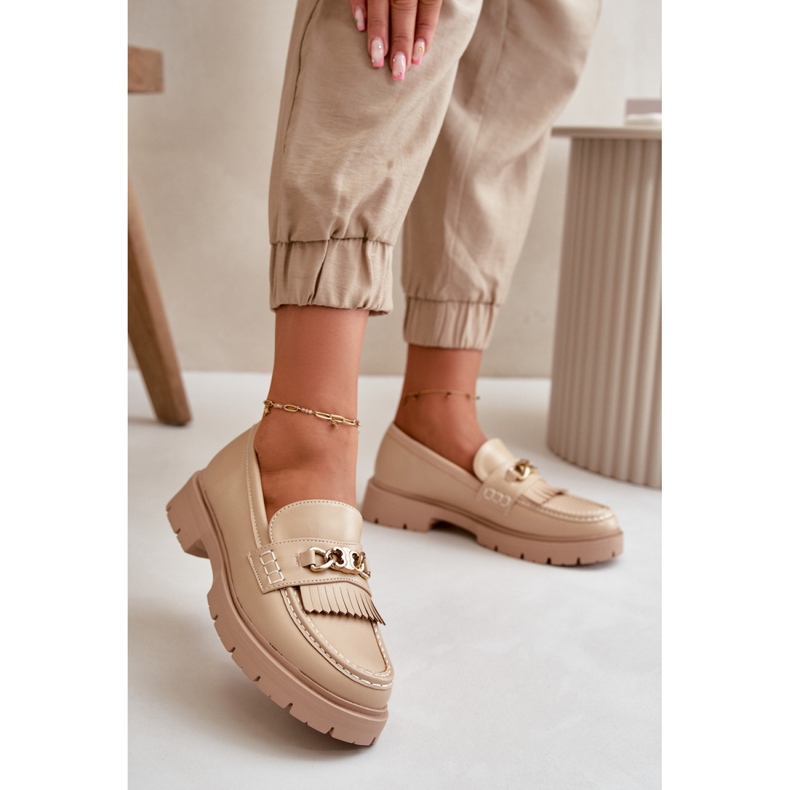 Step in style Mokasine Model Zanita GQ8-010 Bež - Zakoračite sa stilom