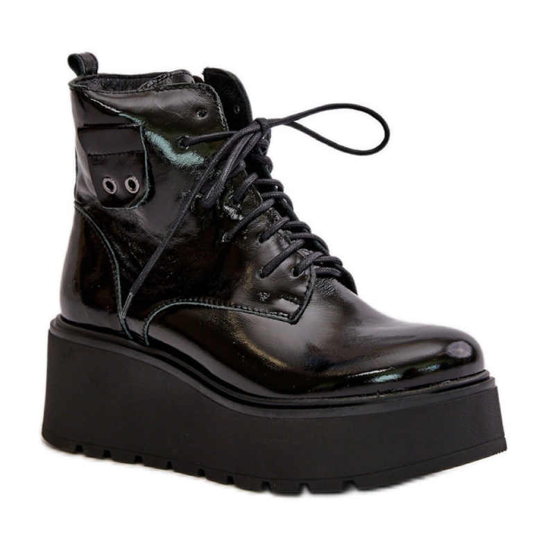 Step in style Čizme Model Zazoo 60499 Black Leather - Zakoračite sa stilom crno