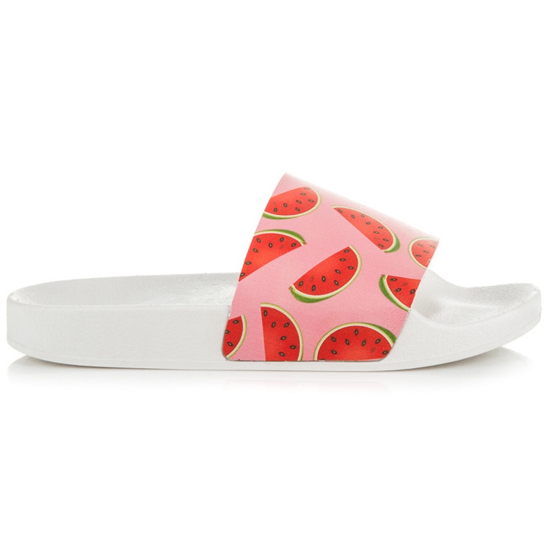 Vices Papuče od lubenice bijela crvena ružičasta