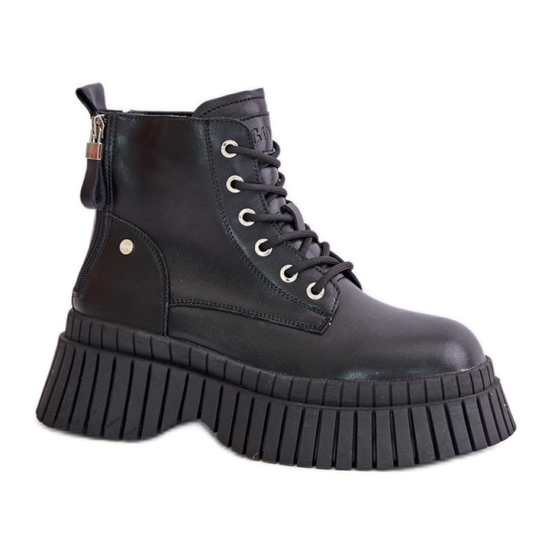 Step in style Trappers Model Goe OO2N4126 Black - Koračite sa stilom crno