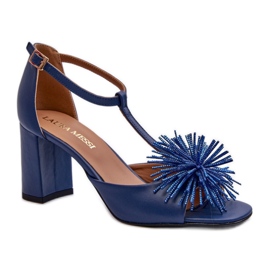 Step in style Sandale Model Laura Messi 2758 Navy - Zakoračite sa stilom