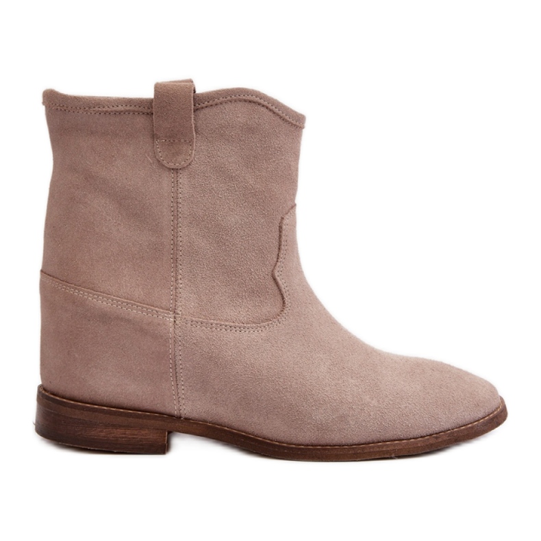 Step in style Čizme Model Zazoo 2326/024 Beige Suede - Zakoračite sa stilom bež