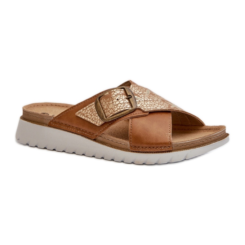 Step in style Japanke za sandale Model Inblu CN000032 Camel - Zakoračite sa stilom smeđa