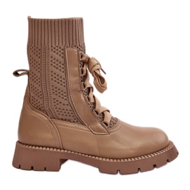 Step in style Čizme Model Gentiana 8573A Brown - Zakoračite sa stilom smeđa
