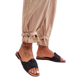 Step in style Japanke za sandale Model Aversa W-112 crne - Zakoračite sa stilom crna