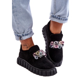 Step in style Sportske cipele Model Desire NB615 Black Suede - Zakoračite sa stilom crna