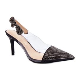 Step in style Model Da MR1966-11 Crne cipele na štiklu - Zakoračite sa stilom crna