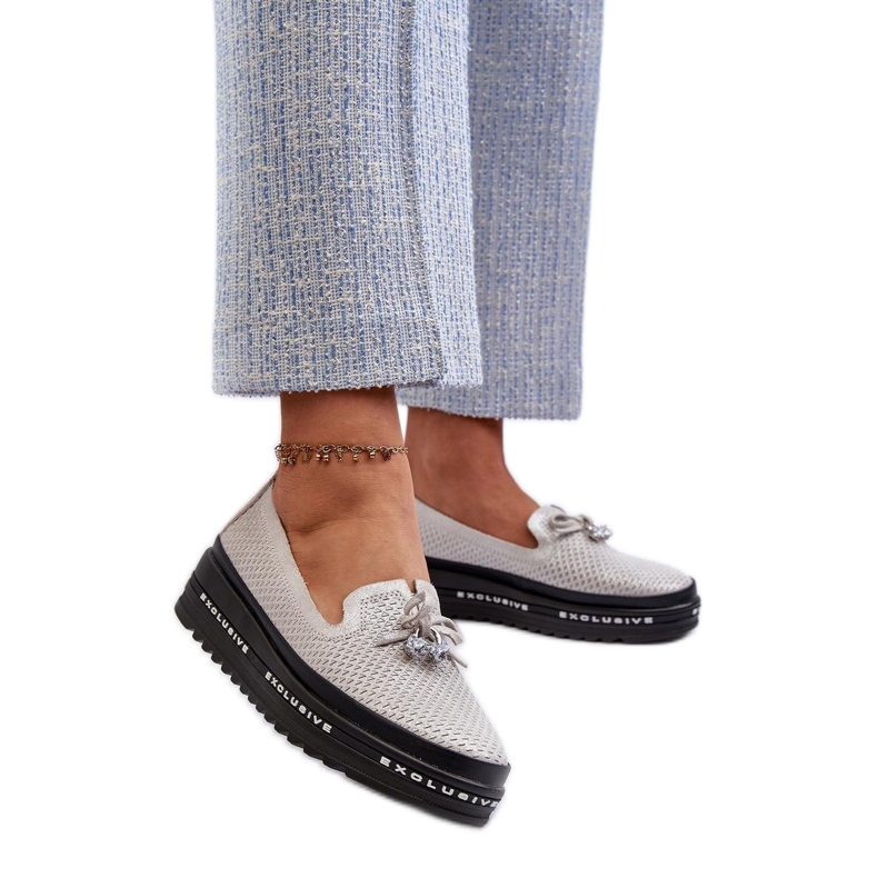 Step in style Mokasine Model S.Barski LR400 Silver - Zakoračite sa stilom siva