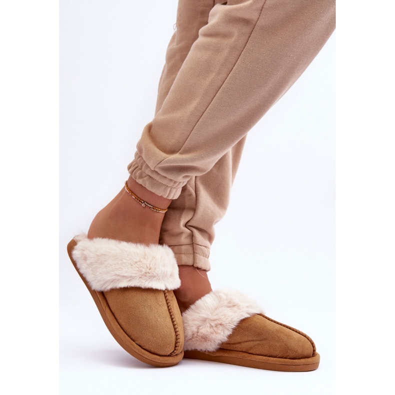Step in style Papuče Model Pinky BO-609 Camel - Zakoračite sa stilom smeđa