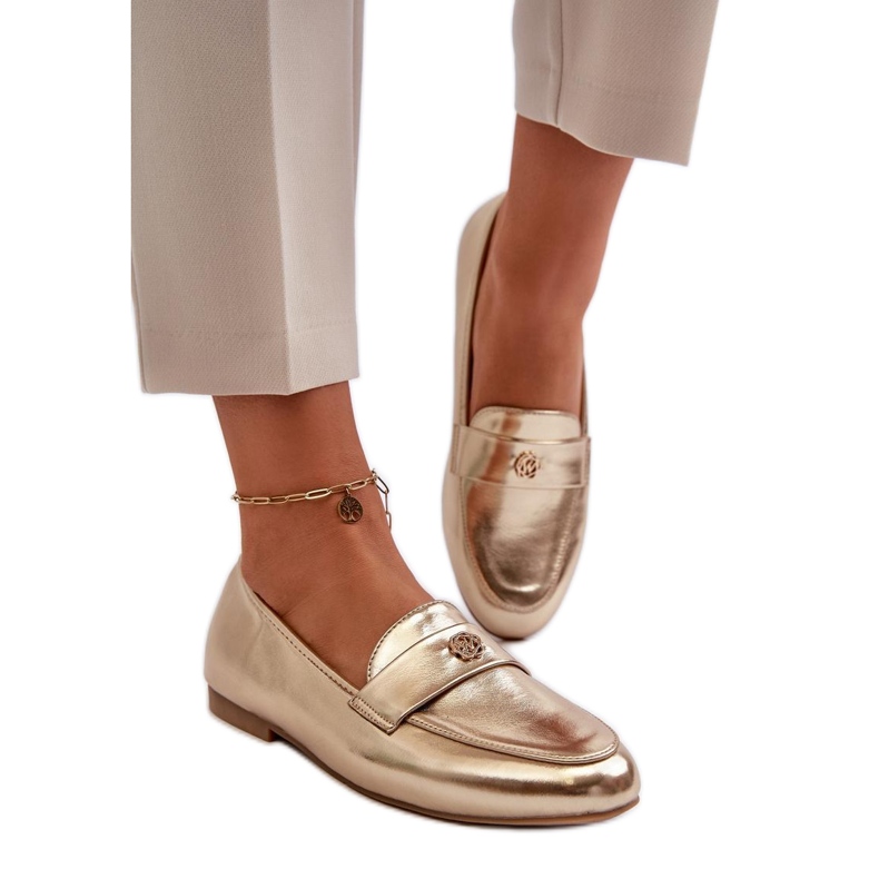 Step in style Mokasine Model Sylvaine 24PB98-6990 Zlatne - Zakoračite sa stilom žuta boja