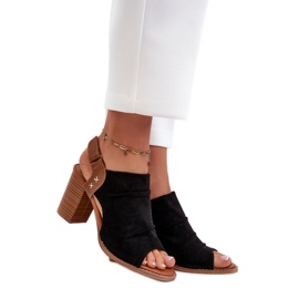 Step in style Sandale Model Rosca 24SD35-7184 Crna - Koračite sa stilom