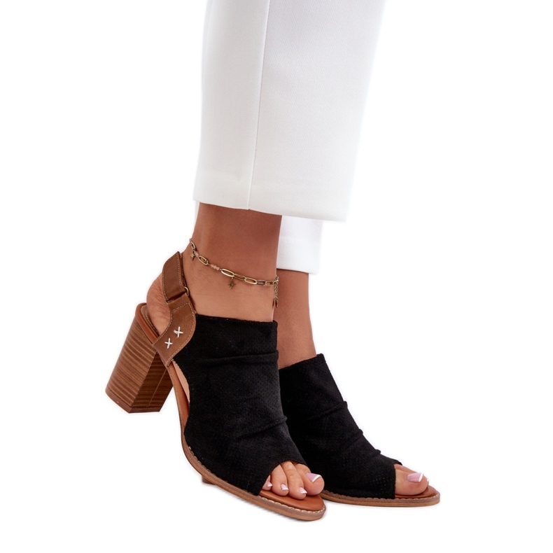 Step in style Sandale Model Rosca 24SD35-7184 Crna - Koračite sa stilom crno