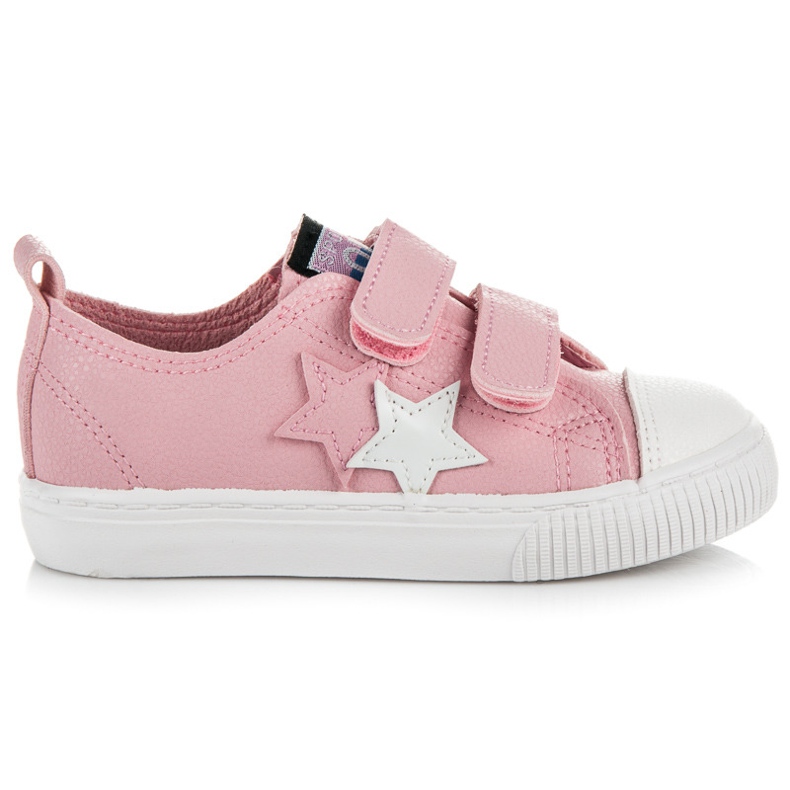 L&H Velcro zatvarač od eko kože ružičasta