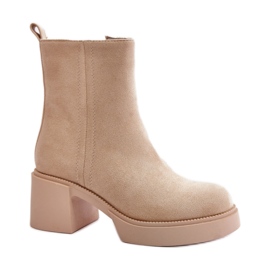 Step in style Čizme Model Meriluna YK39P Light Beige - Zakoračite sa stilom bež