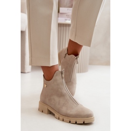 Step in style Čizme Model Verietta RMR23123-11 Zlatne - Zakoračite sa stilom žuta boja