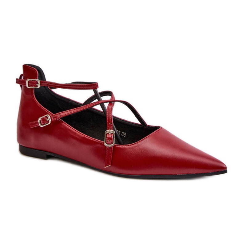 Step in style Balerinke Model Violra P-1396 Bordo - Zakoračite sa stilom crvena