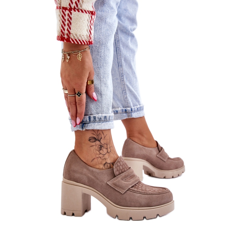 Step in style Cipele Model Arabell 20125 Tamno bež - Zakoračite sa stilom