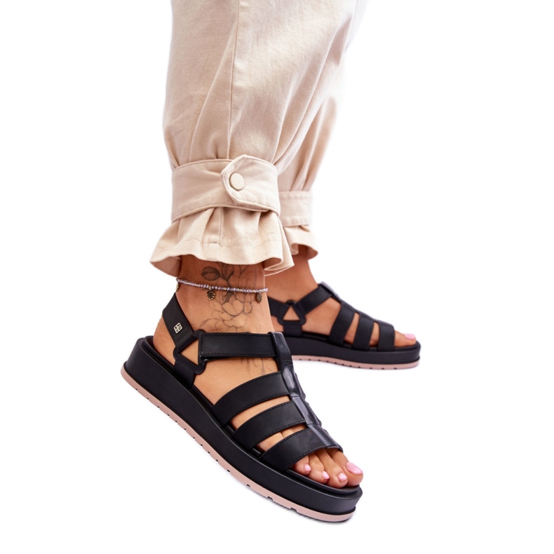 Zaxy crne veganske sandale crno