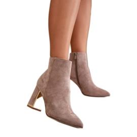Step in style Čizme Model Mevair NS331 Bež - Zakoračite sa stilom