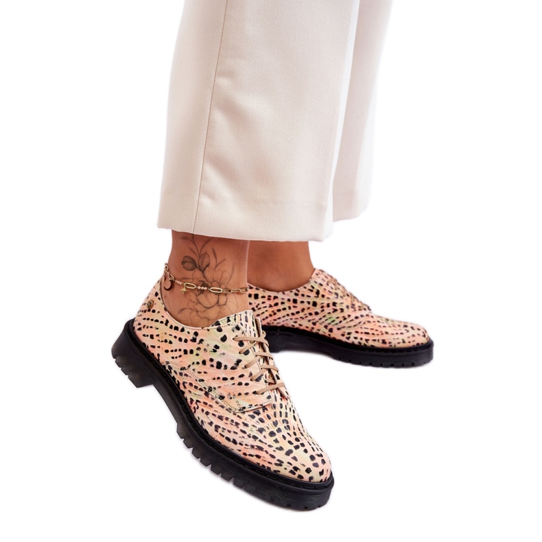 Step in style Oxford cipele Model Maciejka 04087-18 Orange/Black - Korak sa stilom naranča