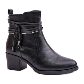 Step in style Čizme Model Lobina ASA128-37 Black - Korak sa stilom crna