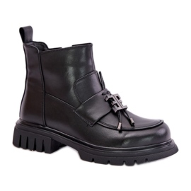 Step in style Čizme Model Asperra 24BT15-7455 Black - Zakoračite sa stilom crna