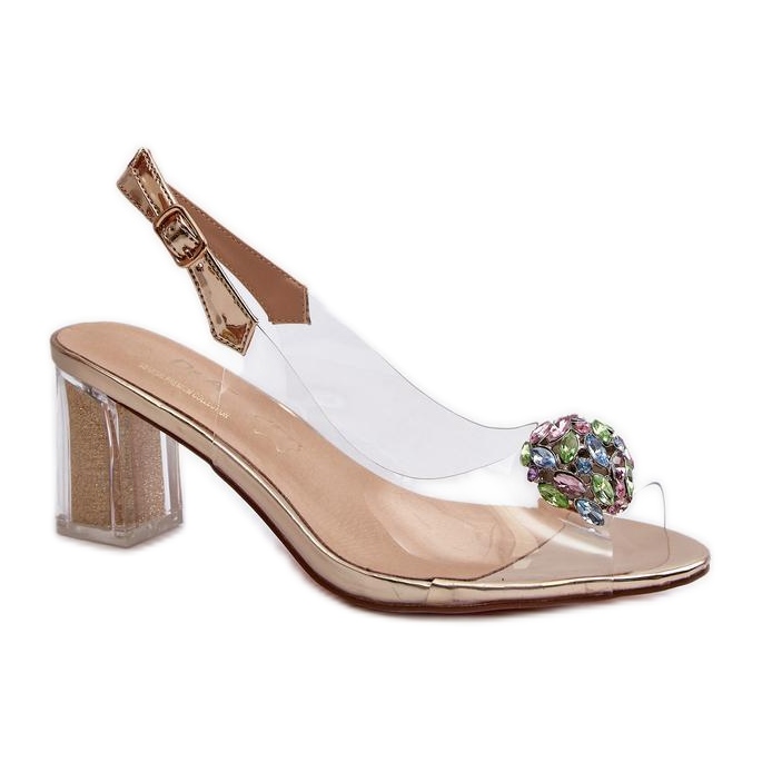 Step in style Sandale Model Da MR38-454 Zlatne - Zakoračite sa stilom žuta boja